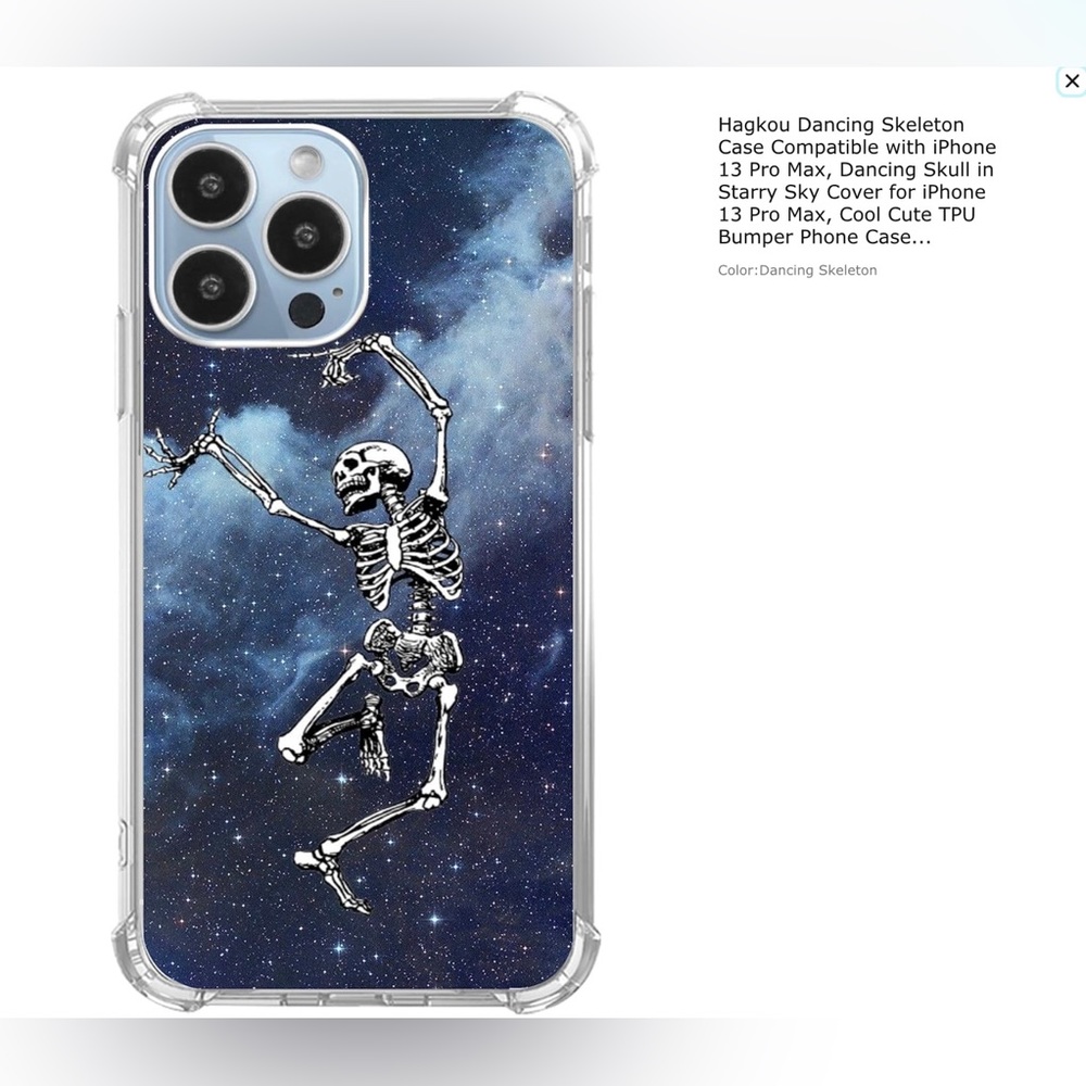 Dancing Skeleton Iphone 13 Pro Max Case!